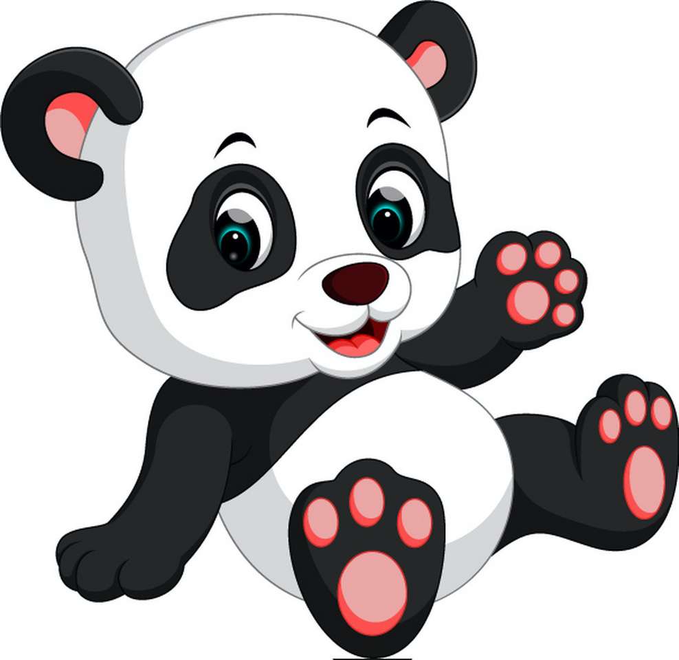 Panda-Puzzle. Online-Puzzle vom Foto