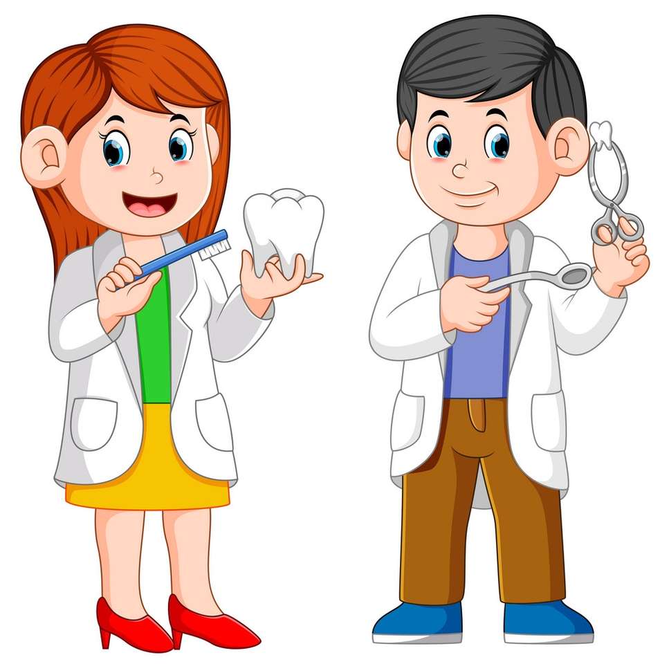 子供が職業について知るための歯科医 写真からオンラインパズル