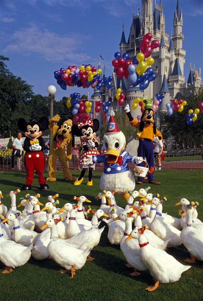 Качина вечірка Disney World скласти пазл онлайн з фото