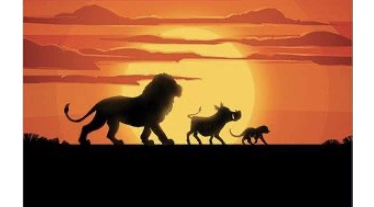 Lion king puzzle online from photo