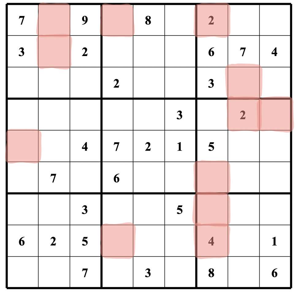 Sudoku Scavenger Hunt Puzzle online puzzle
