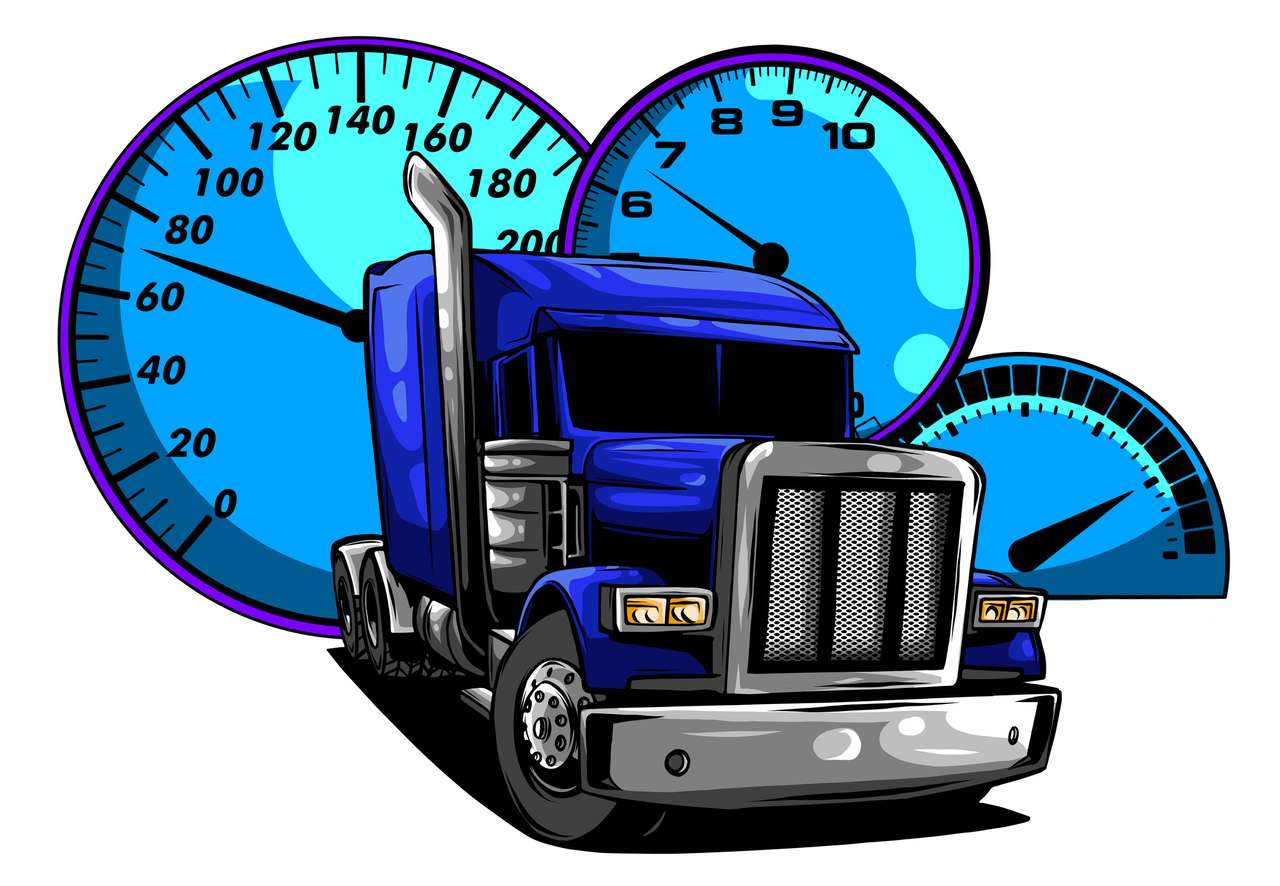 Klassieke Amerikaanse vrachtwagen online puzzel