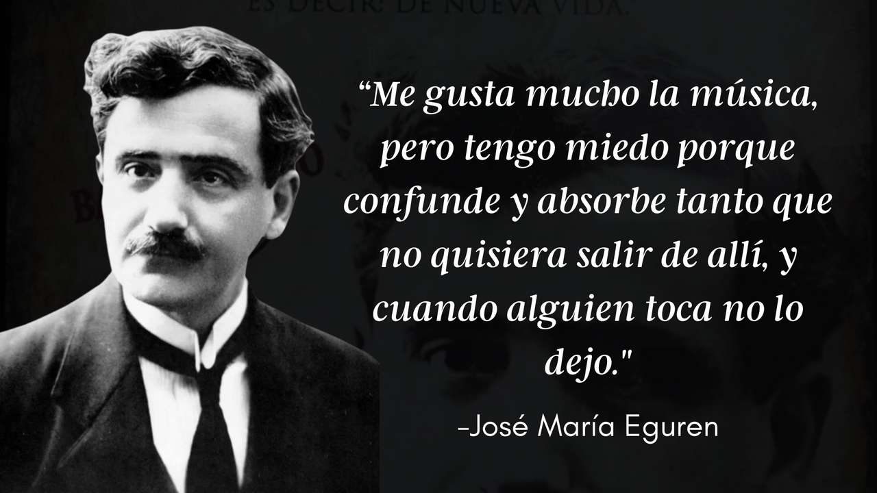 Frase de José María Eguren онлайн пъзел от снимка