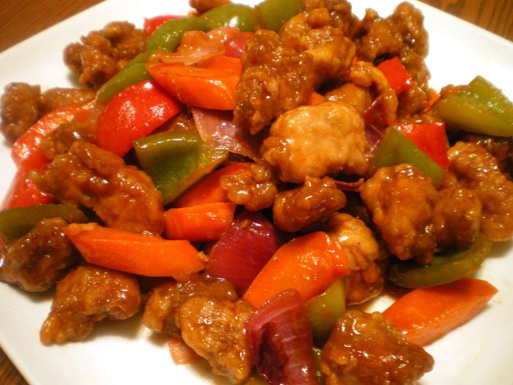 Sweet and Sour Pork puzzle online from photo