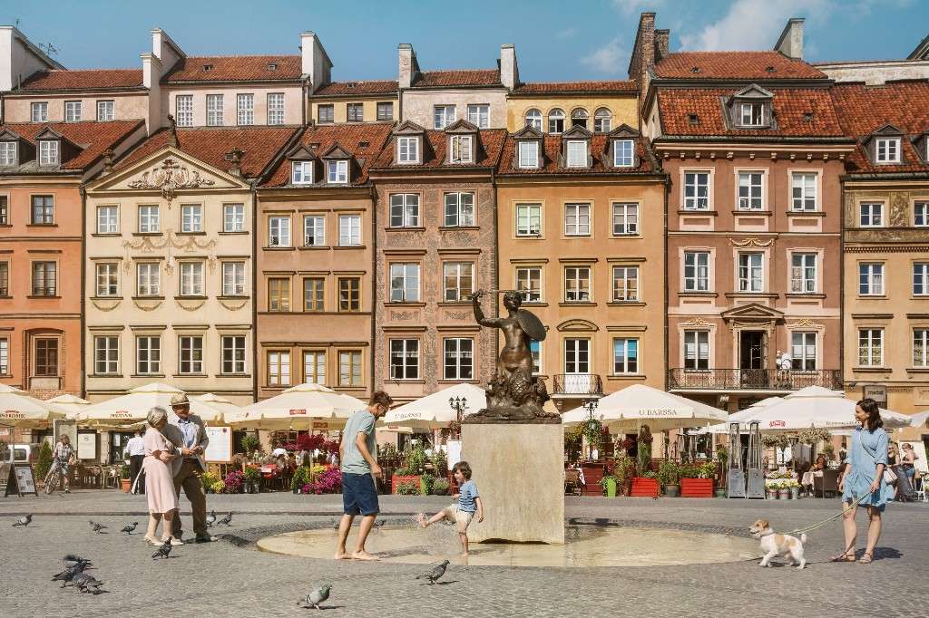 Vieille ville de Varsovie puzzle en ligne à partir d'une photo
