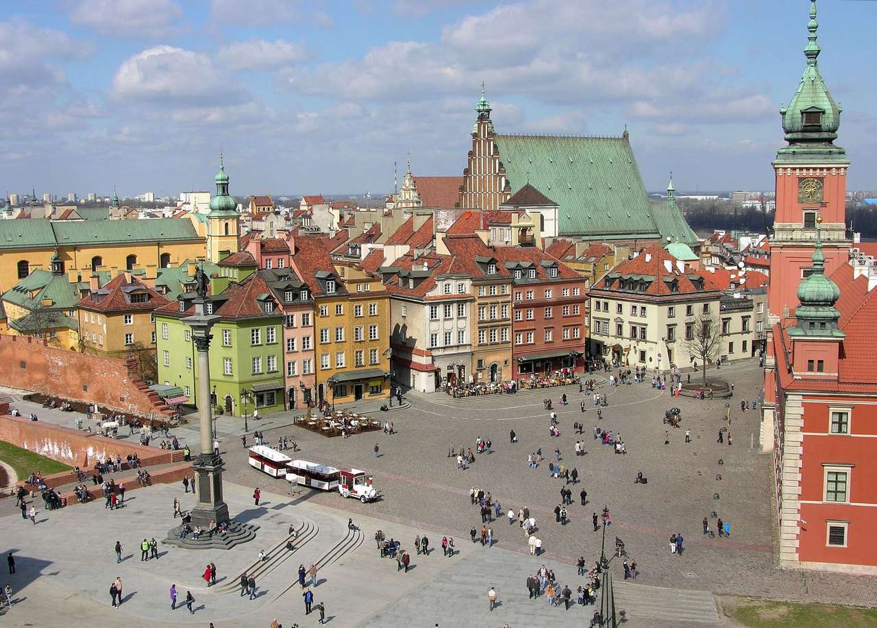 Η παλιά πόλη της Βαρσοβίας παζλ online από φωτογραφία