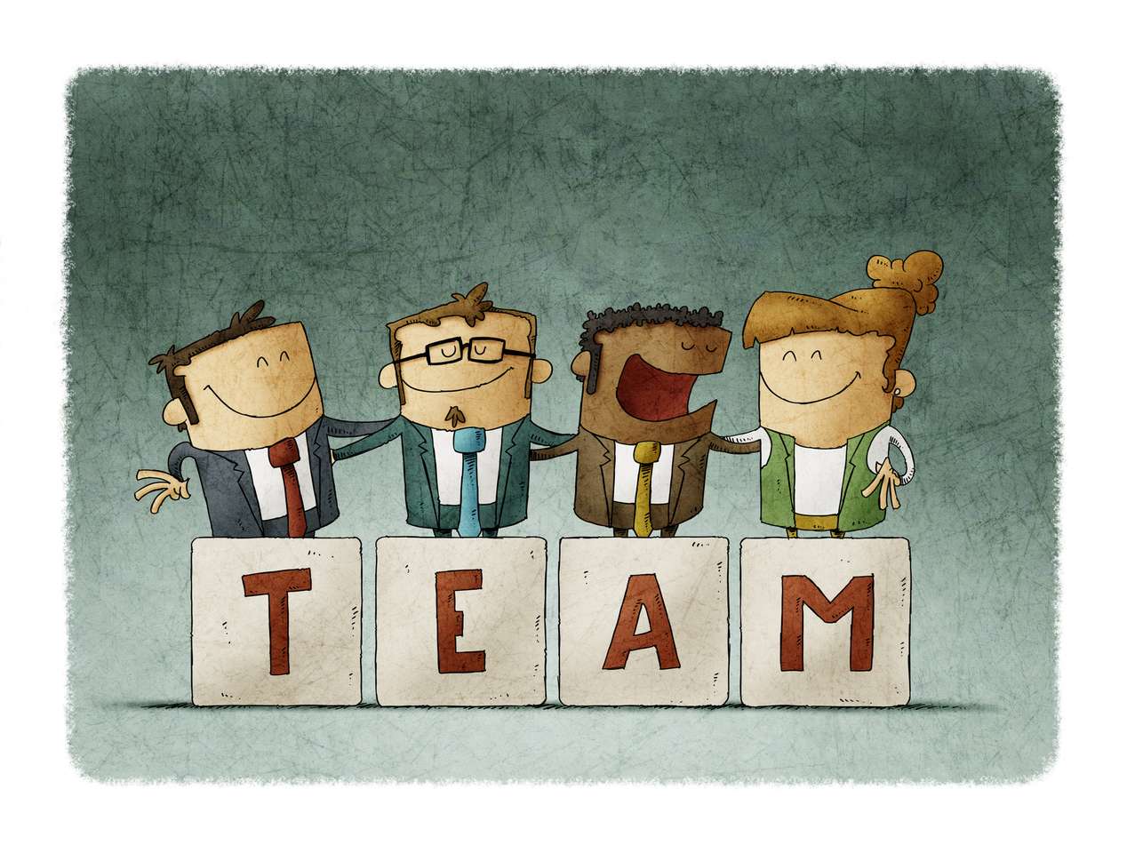 Puzzle to stimulate teamwork puzzle online from photo