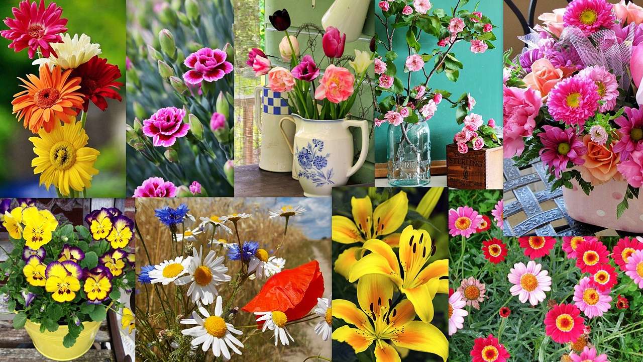Floral mix online puzzle