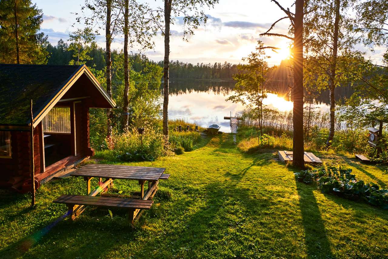 Οι λίμνες στη Φινλανδία online παζλ