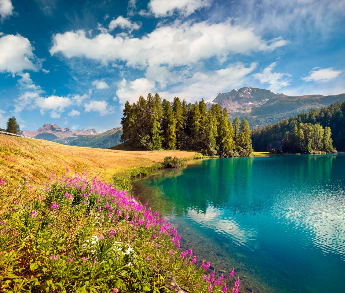 Champferersee lake puzzle online from photo