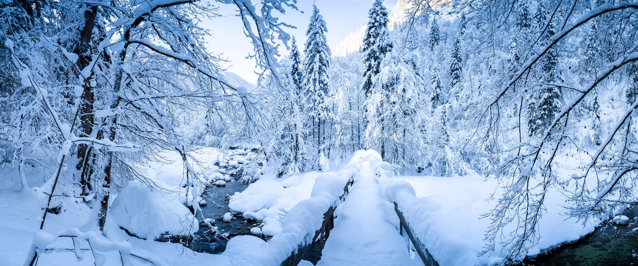 scenic winter puzzle online from photo