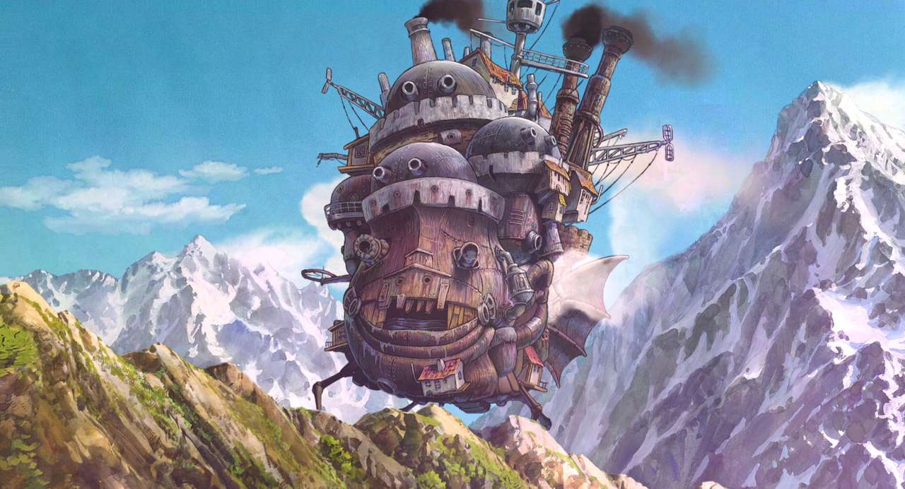 How'ls Moving Castle puzzle online from photo