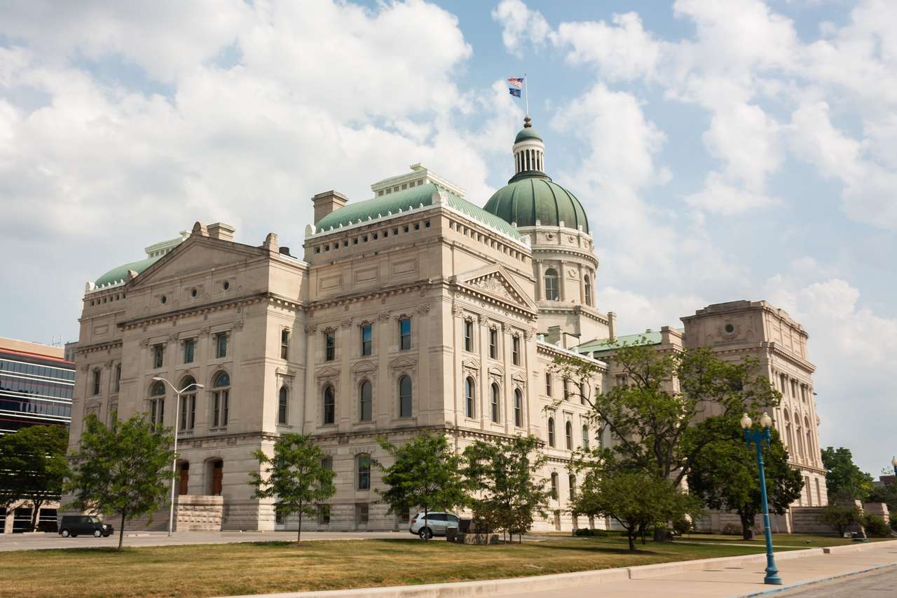 Casa de stat din Indiana puzzle online din fotografie