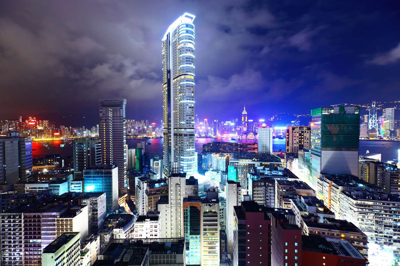 Центр города в Гонконге онлайн-пазл