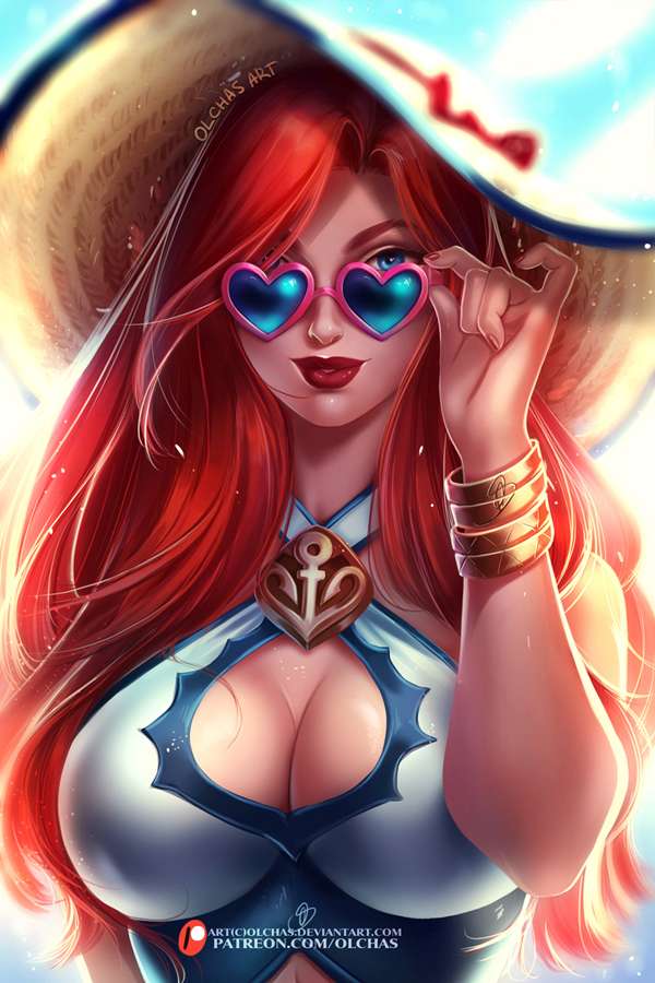Miss Fortune puzzle online from photo