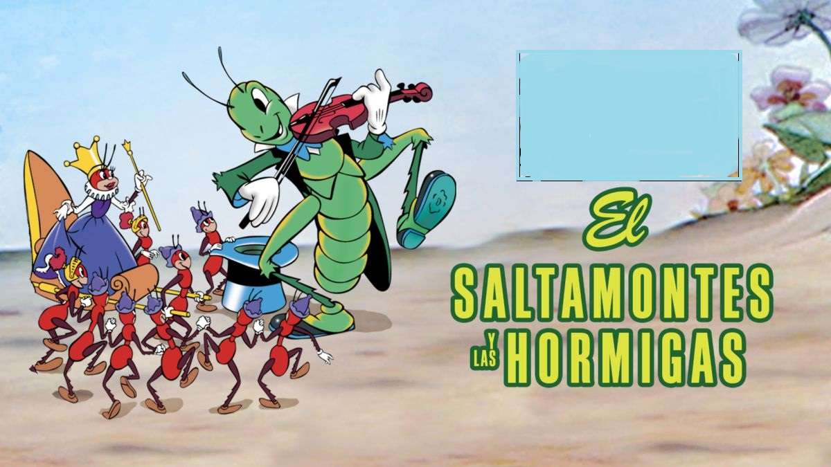 EL SALTAMONTES Y LAS HORMIGAS puzzle online a partir de foto