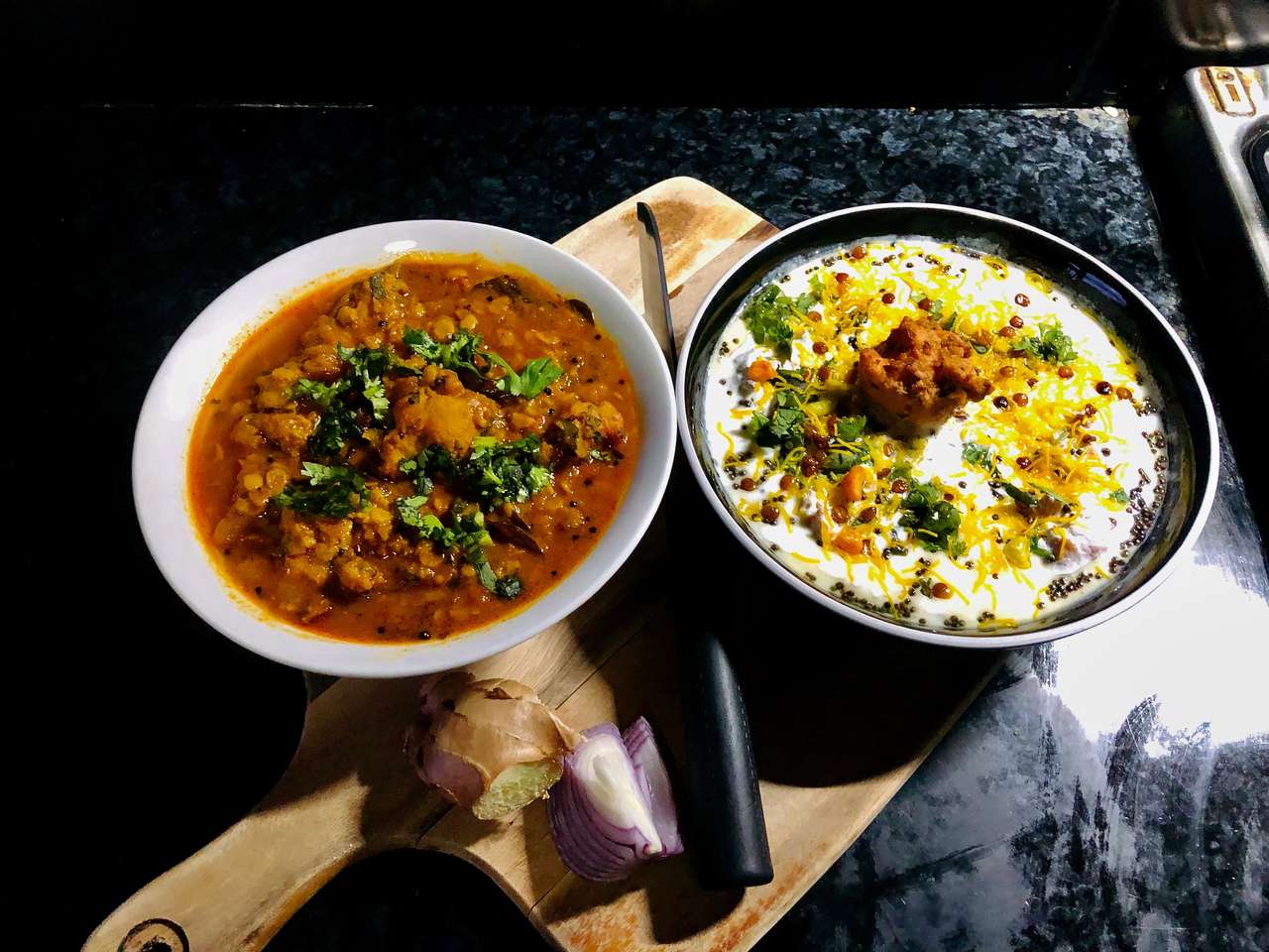 Indisk matlagning pussel online från foto