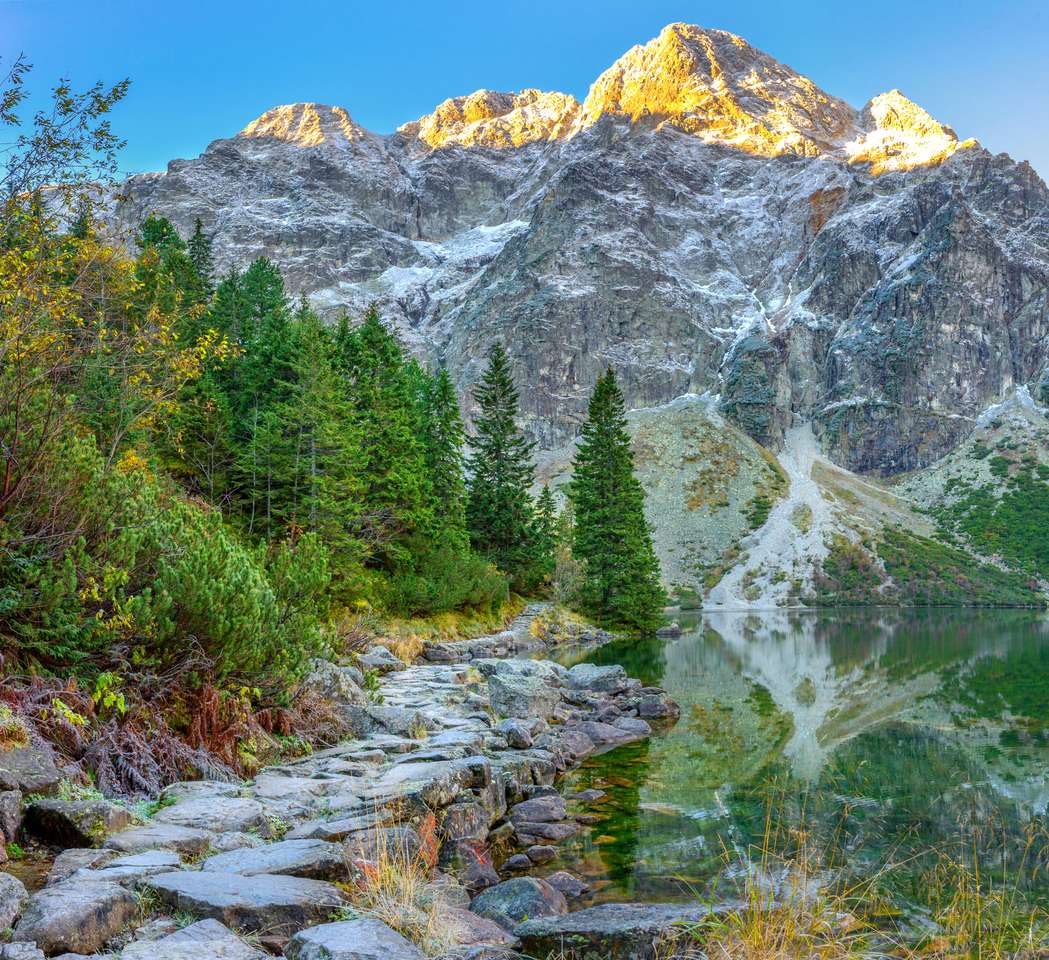 hiking trail in tatra mountains puzzle online from photo