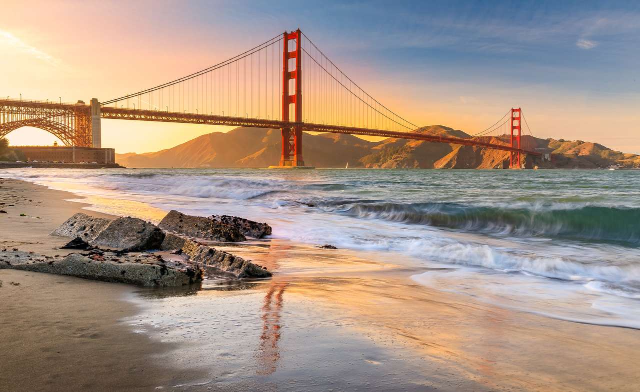 Ponte Golden Gate puzzle online a partir de fotografia