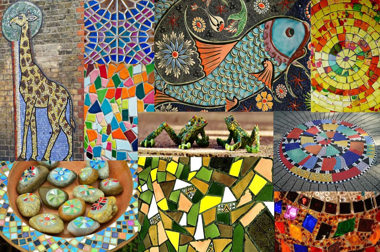 Mosaicos Coloridos puzzle online a partir de fotografia