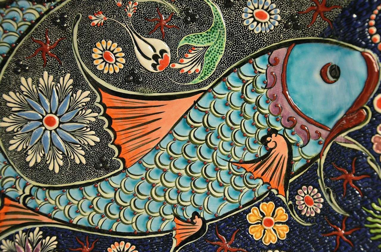 Mosaico de peces rompecabezas en línea