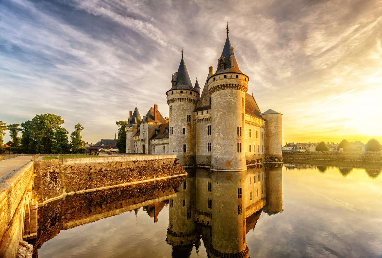 The chateau of Sully-sur-Loire online puzzle