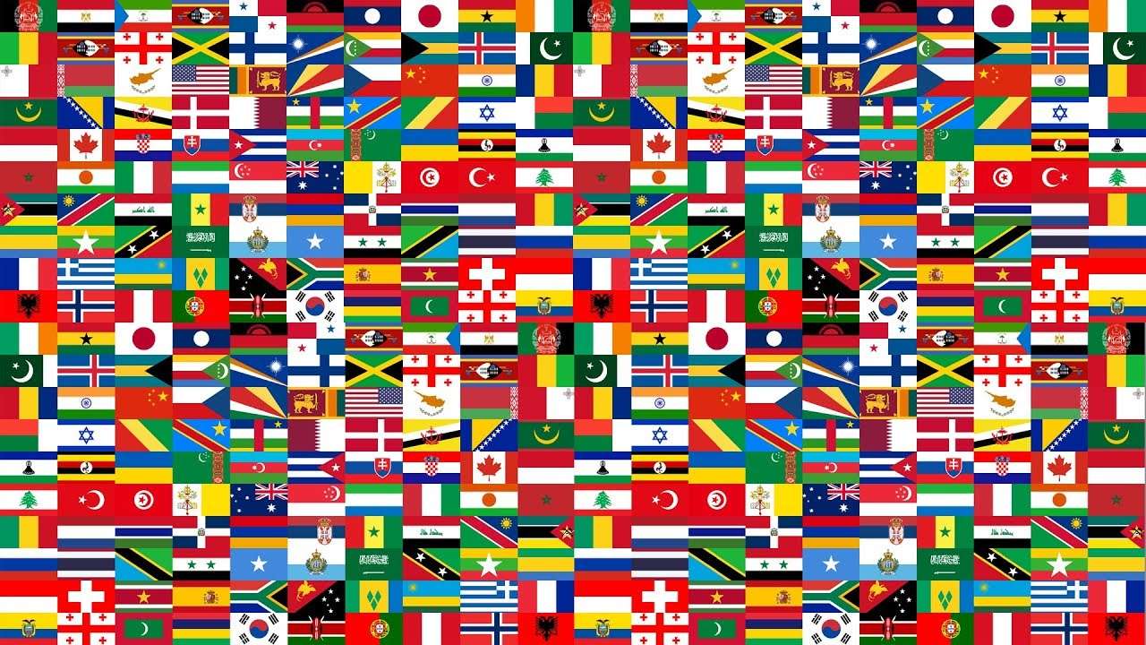 Världens flaggor pussel online från foto
