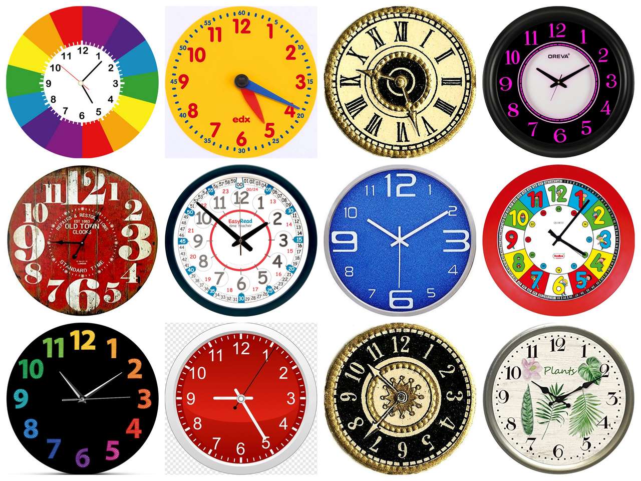 Horloges... puzzle en ligne à partir d'une photo