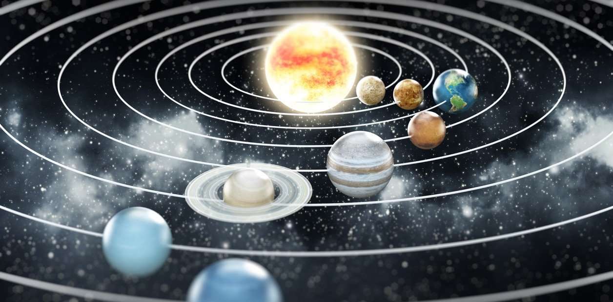 Solar system puzzle online from photo