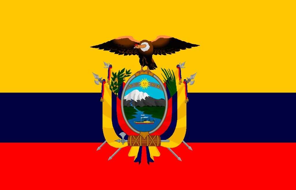 Σημαία του Εκουαδόρ παζλ online από φωτογραφία
