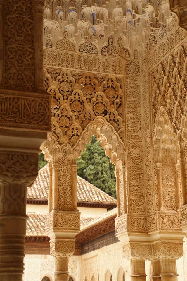 Alhambra Palace, Granada, Spanje online puzzel