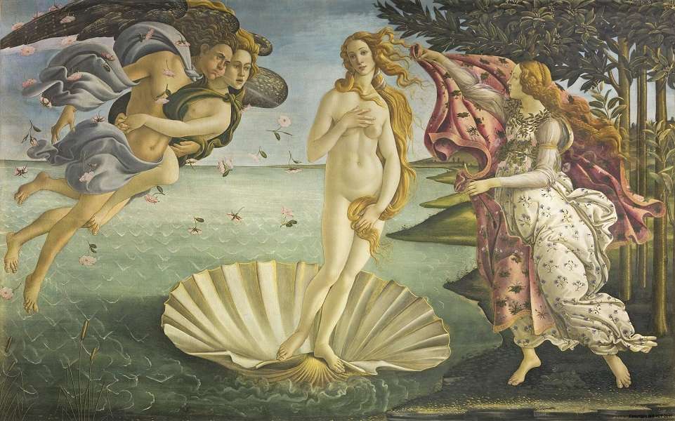 geboorte van Venus puzzel online van foto