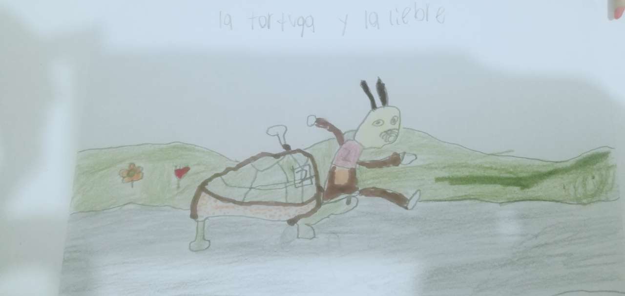 cuento de la liebre y la tortuga puzzle online a partir de foto