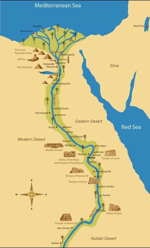 Nile river puzzle online from photo