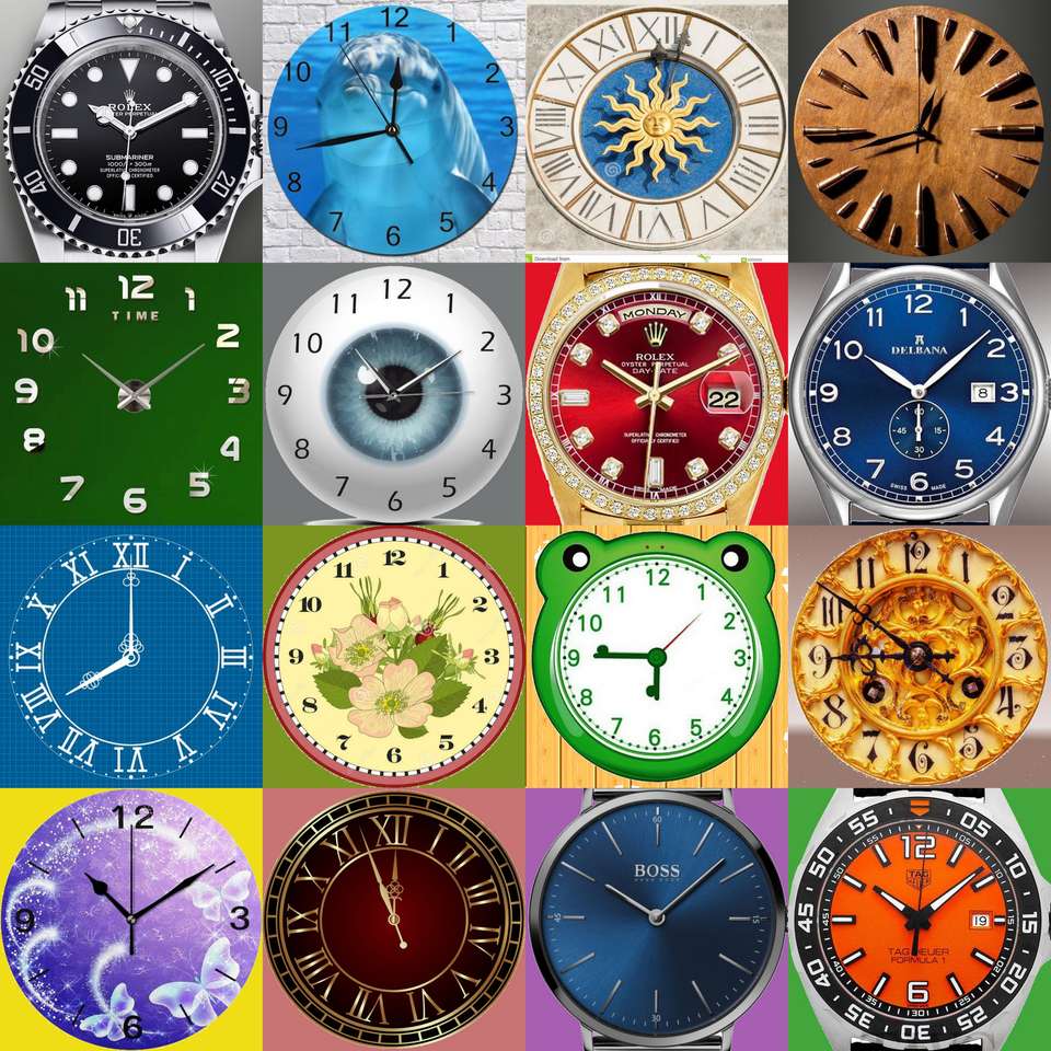 Clocks and watches online puzzle
