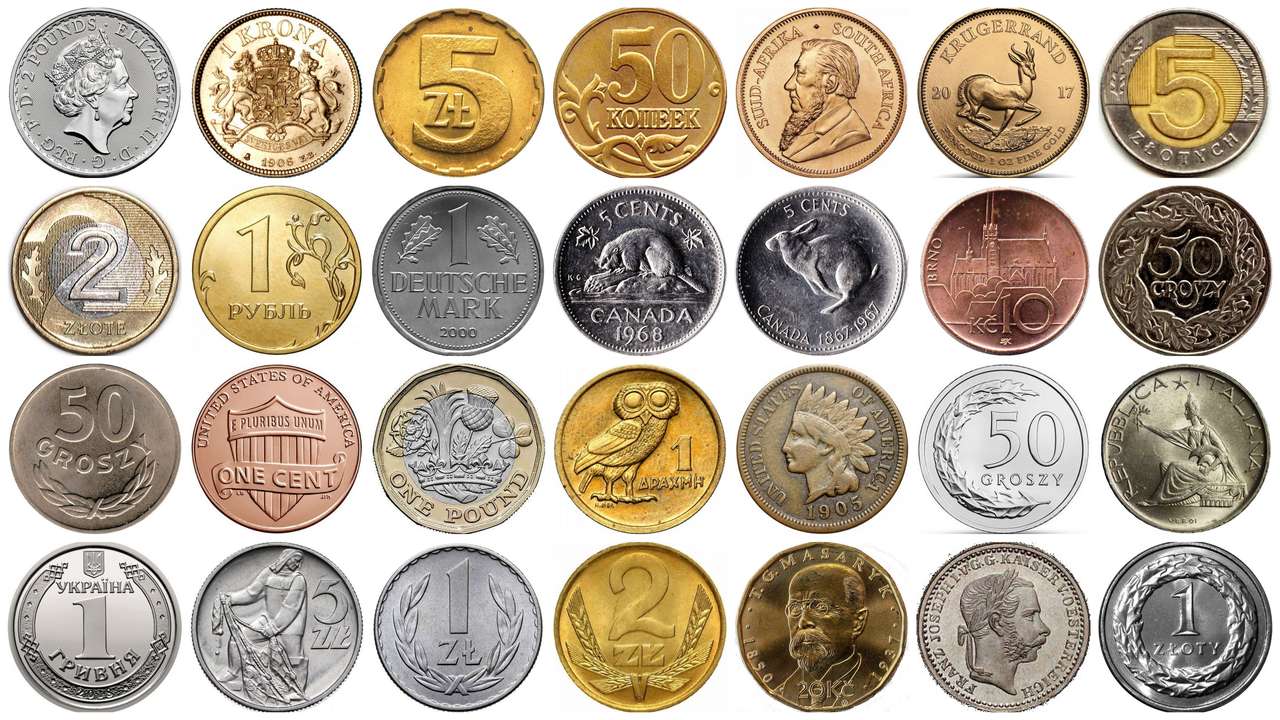 Νομίσματα ... παζλ online από φωτογραφία