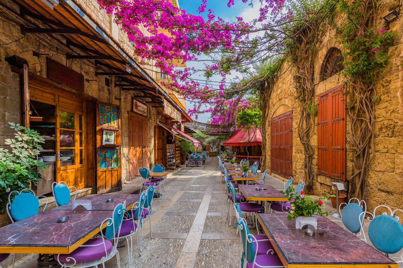 Vieux Souk Byblos Jbeil au Liban puzzle en ligne à partir d'une photo