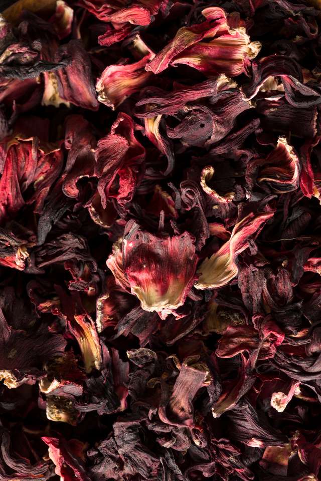Hibiscus de flori organice uscate de Jamaica pentru ceai puzzle online