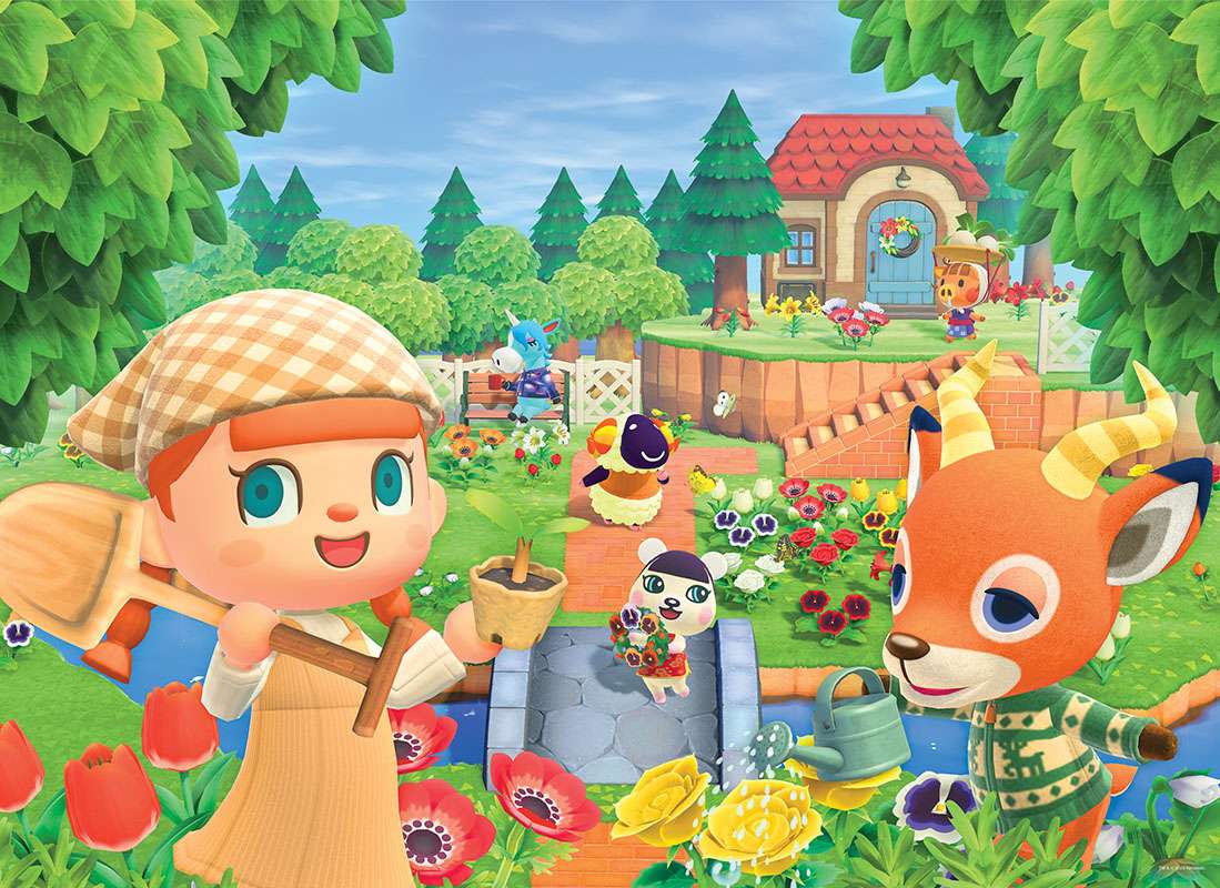 Animal Crossing puzzle online from photo