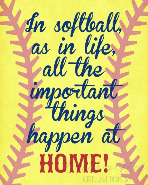 SOFTBALL QUOTES puzzle online from photo