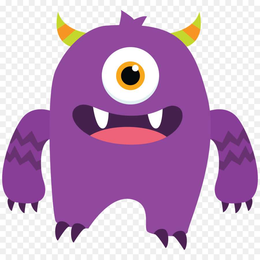 Lila Monster Online-Puzzle