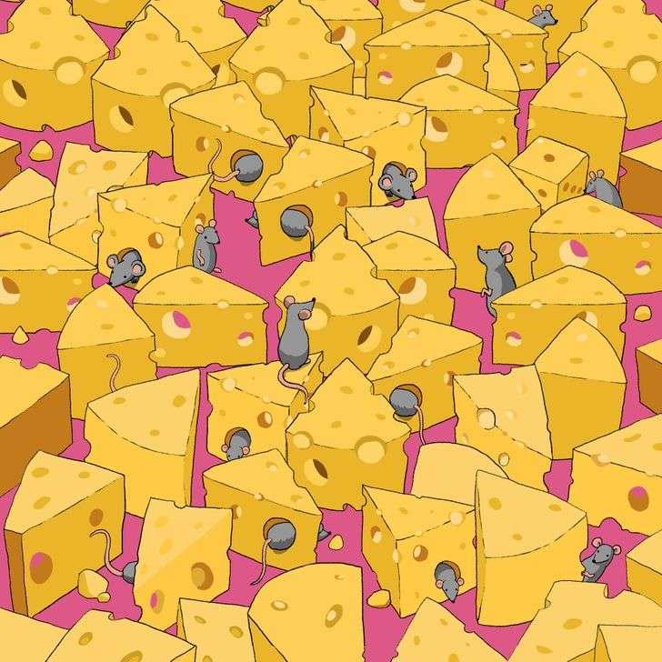 Пъзел със сирене онлайн пъзел