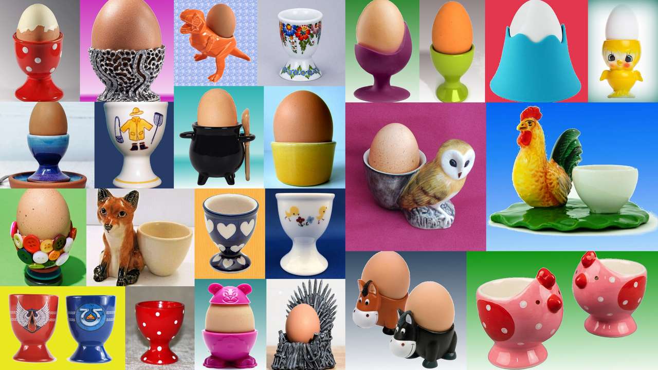 Taças de ovo puzzle online