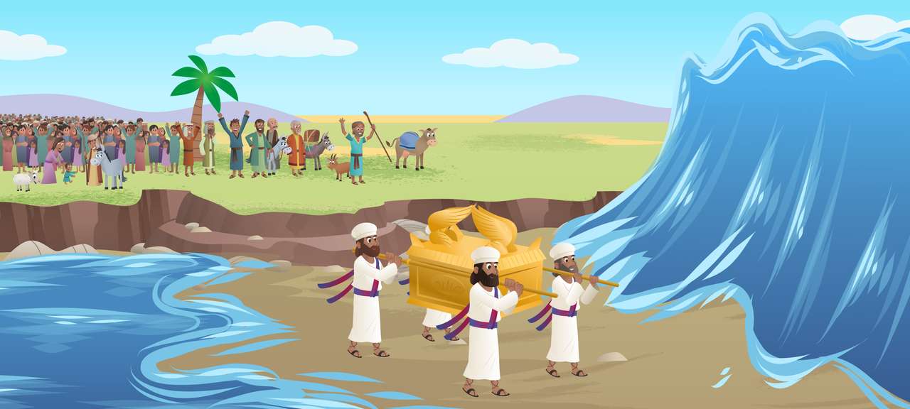 Primary Trim IV Lesson 3 Crossing the Jordan River online puzzle