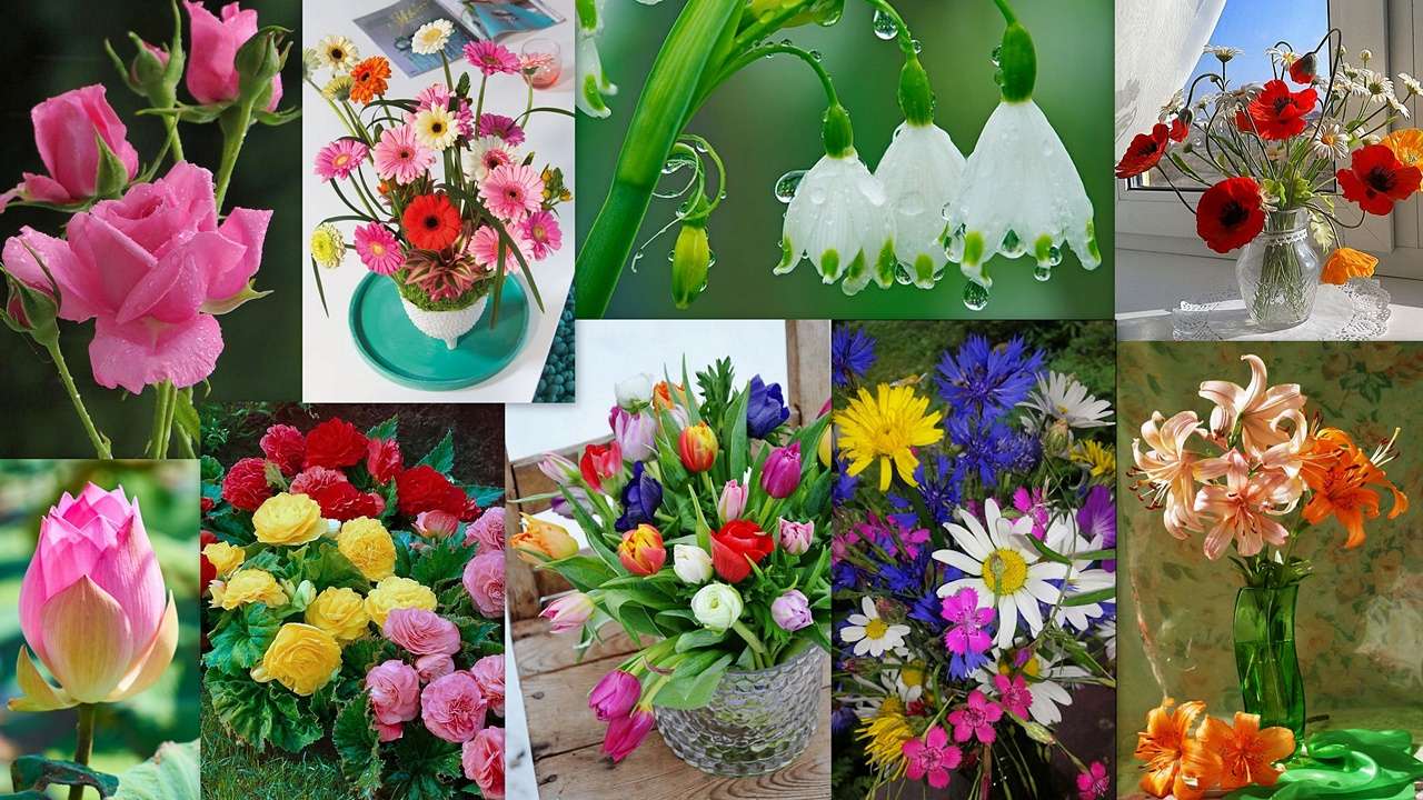 Μείγμα λουλουδιών online παζλ