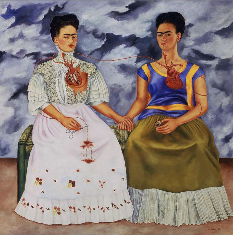 De två Fridas pussel online från foto