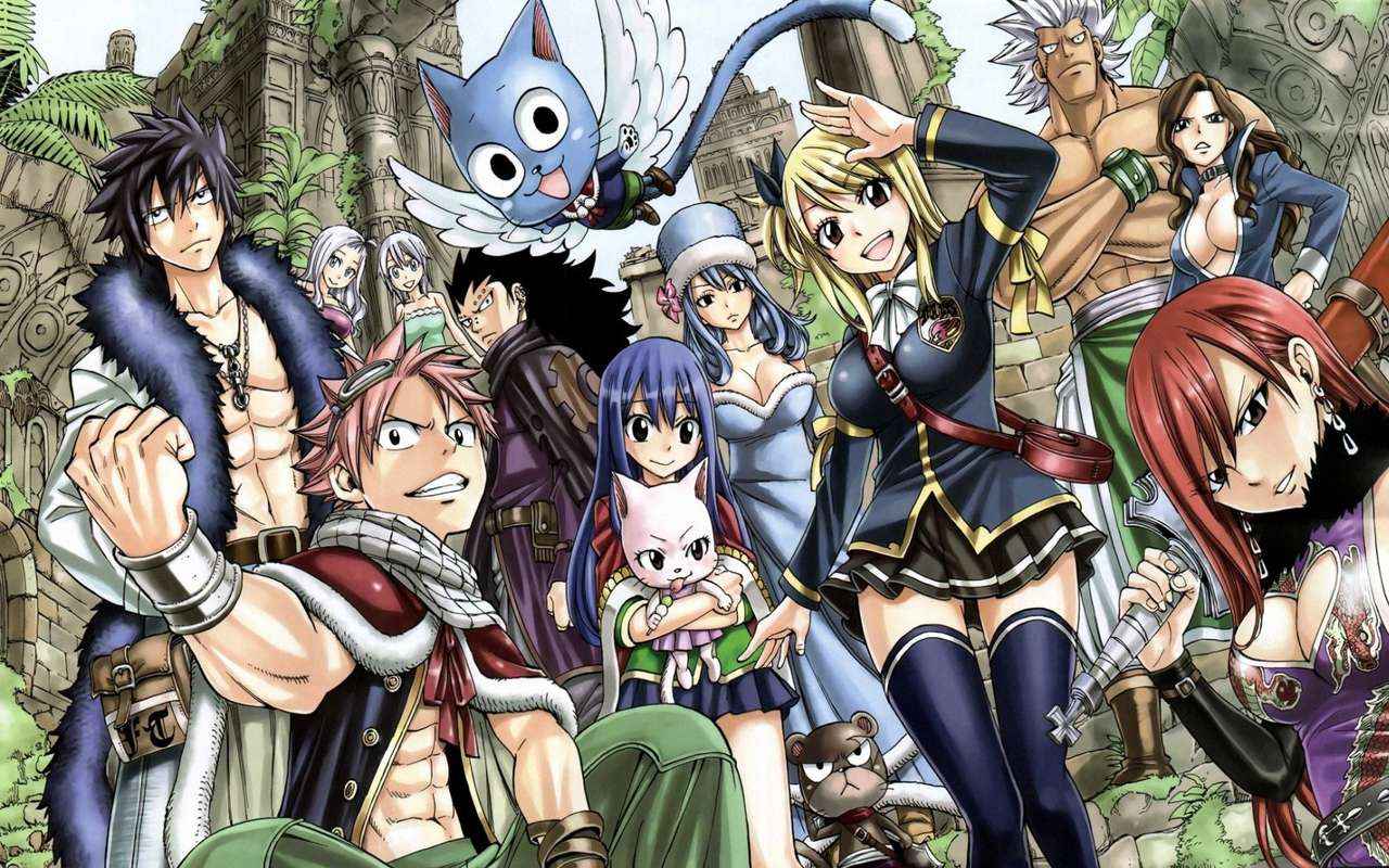 Fairy Tail Wallpaper puzzle online from photo