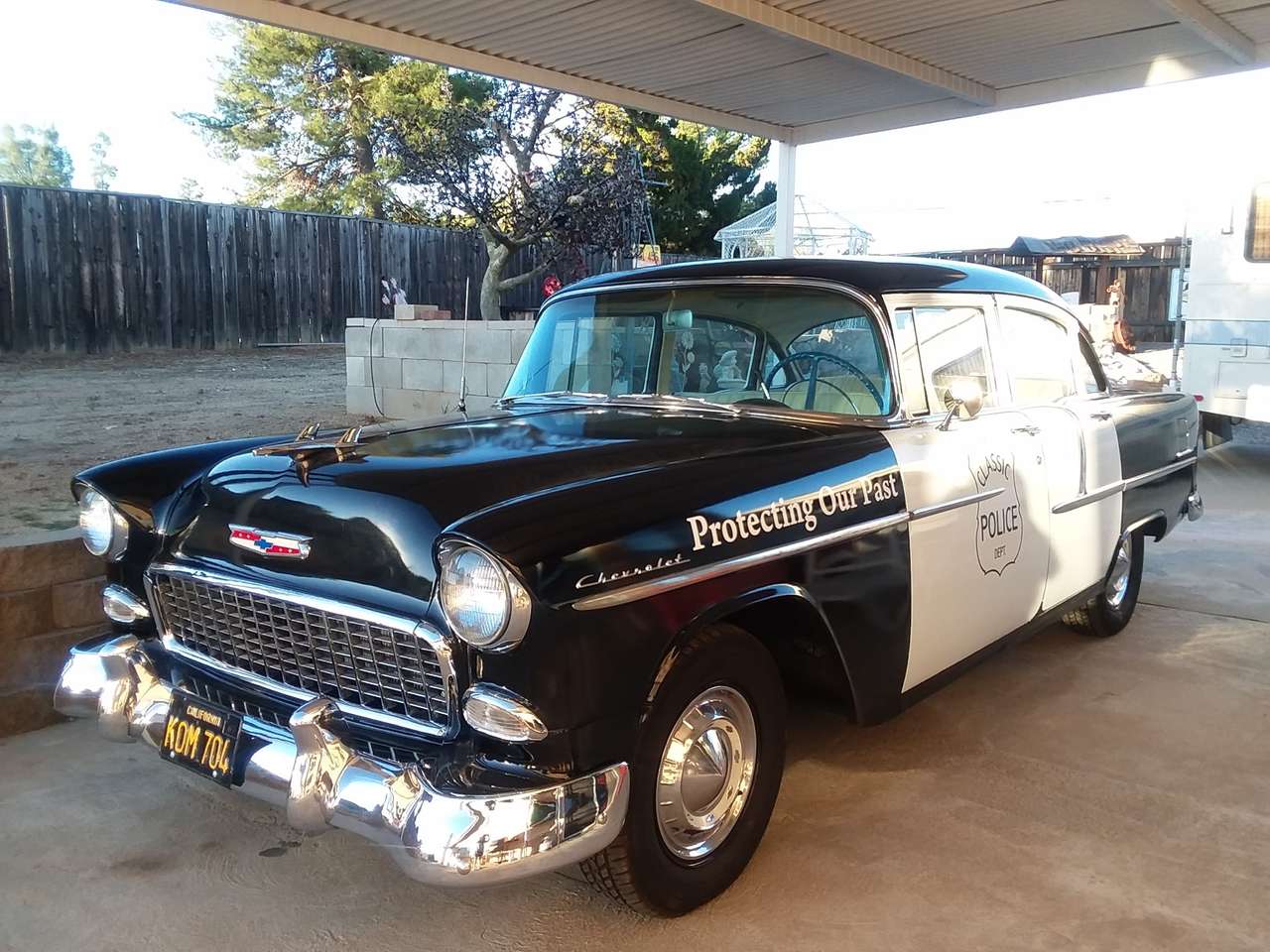 1955 chevy police car online puzzle