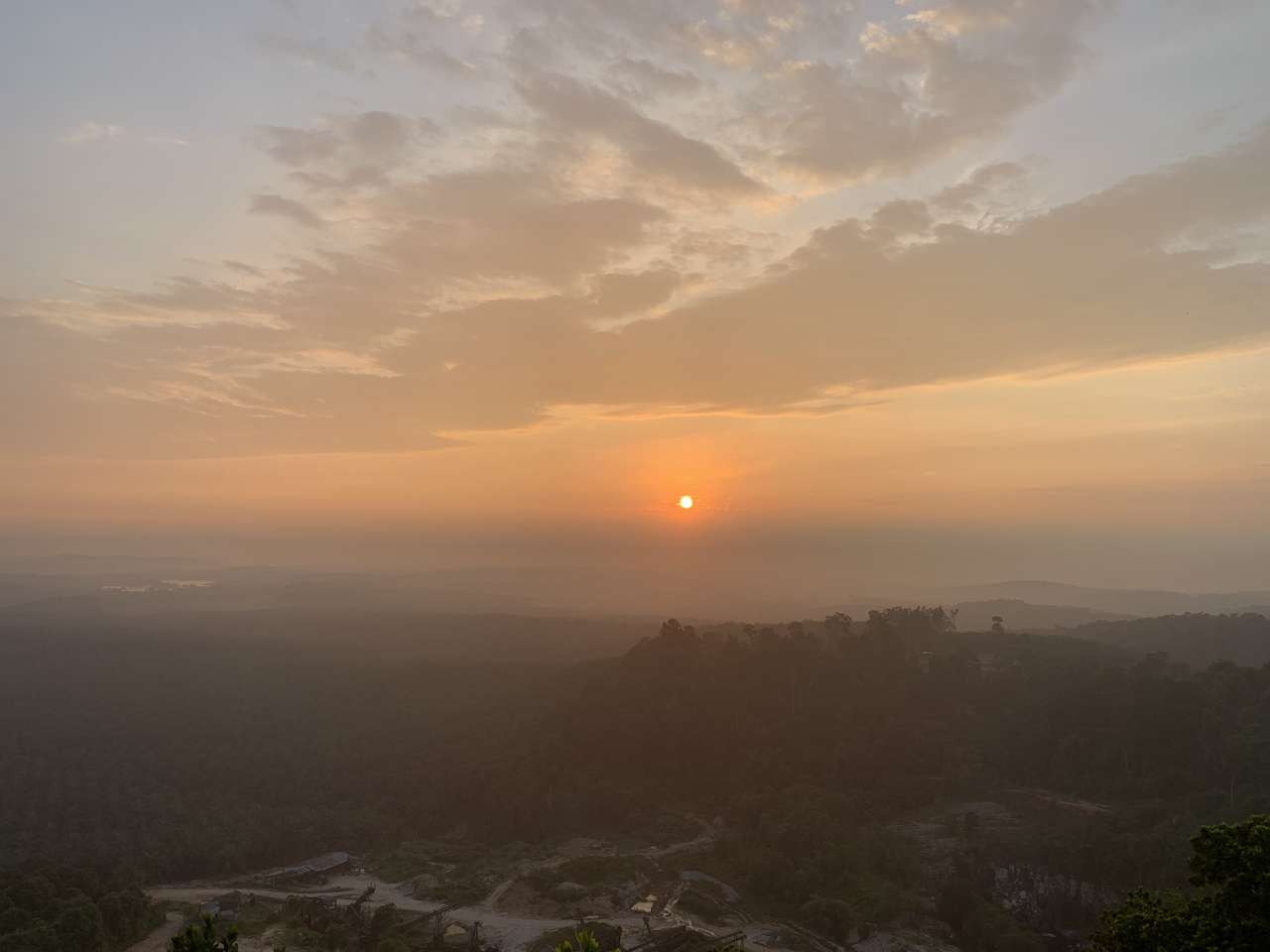 Картина заходу сонця онлайн пазл