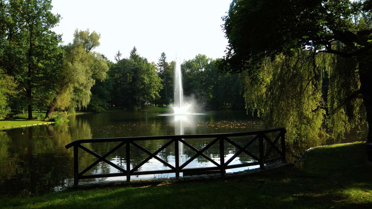 Park in Cieplice puzzle online from photo